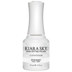 Kiara Sky All In One - Soak Off Gel Polish 0.5oz - 5001 SNOW BUNNY